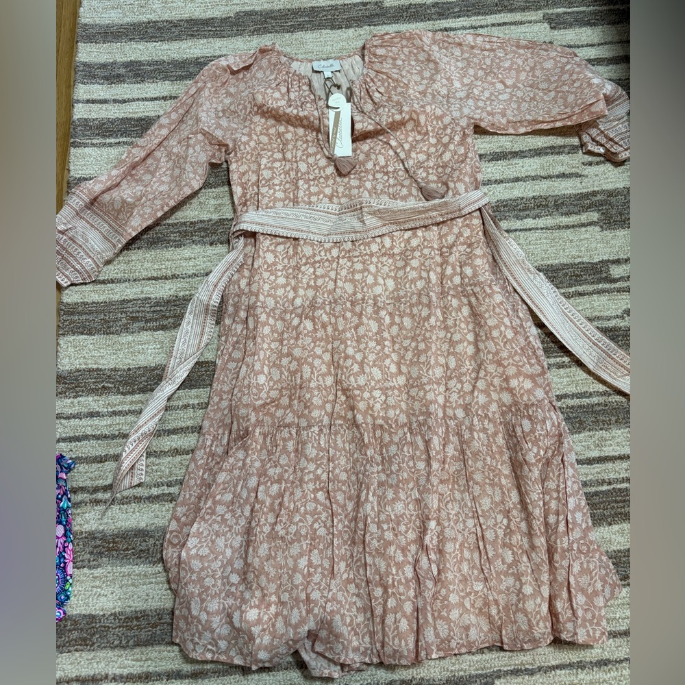 Cleobella Blush Floral Dress